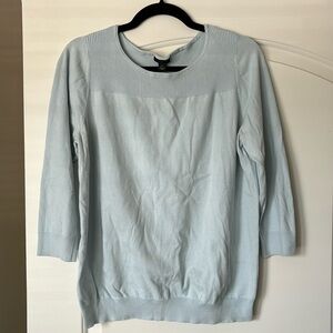 ANN TAYLOR FACTORY XL LIGHT BLUE SWEATER